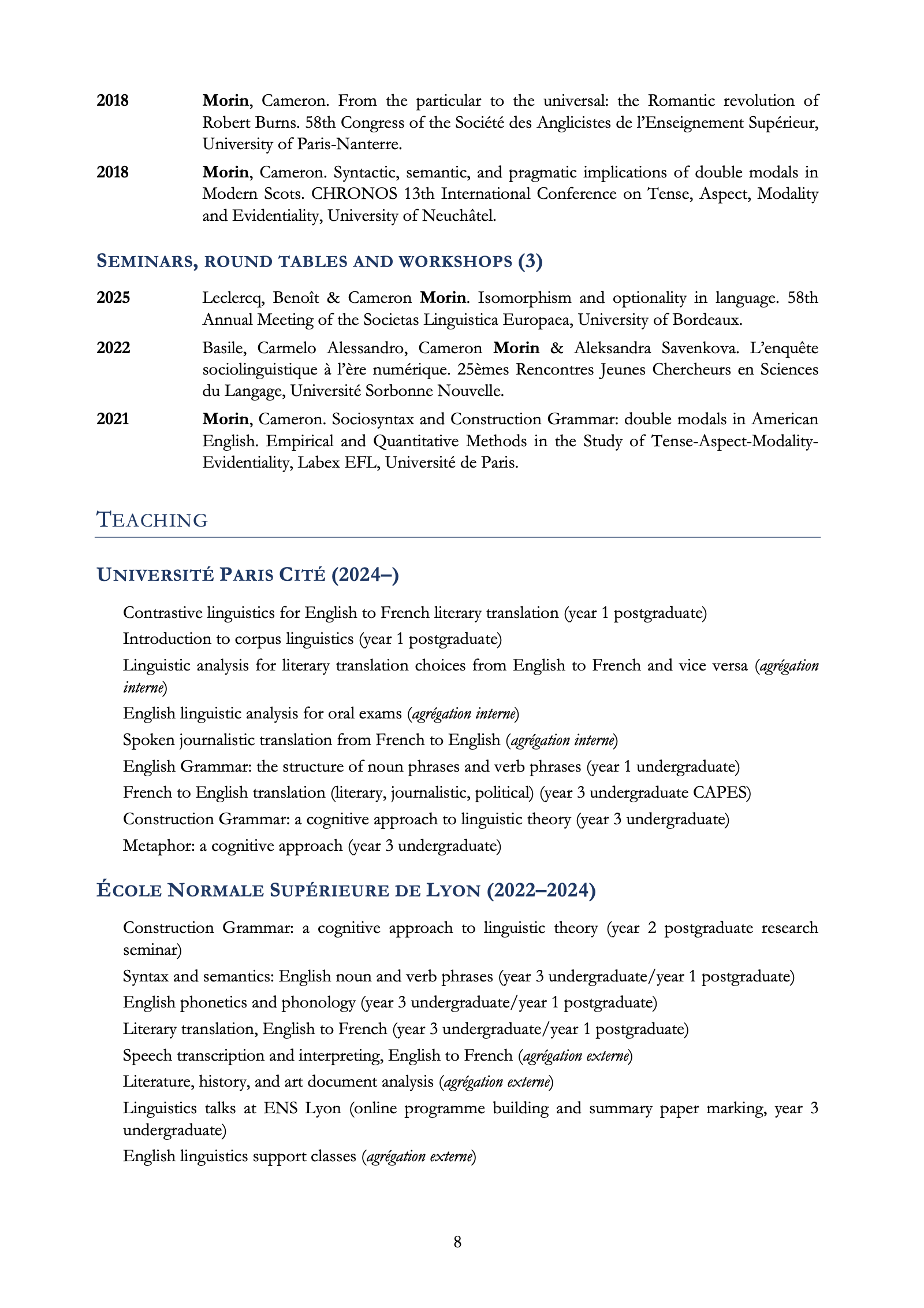 CV, page 8 of 10