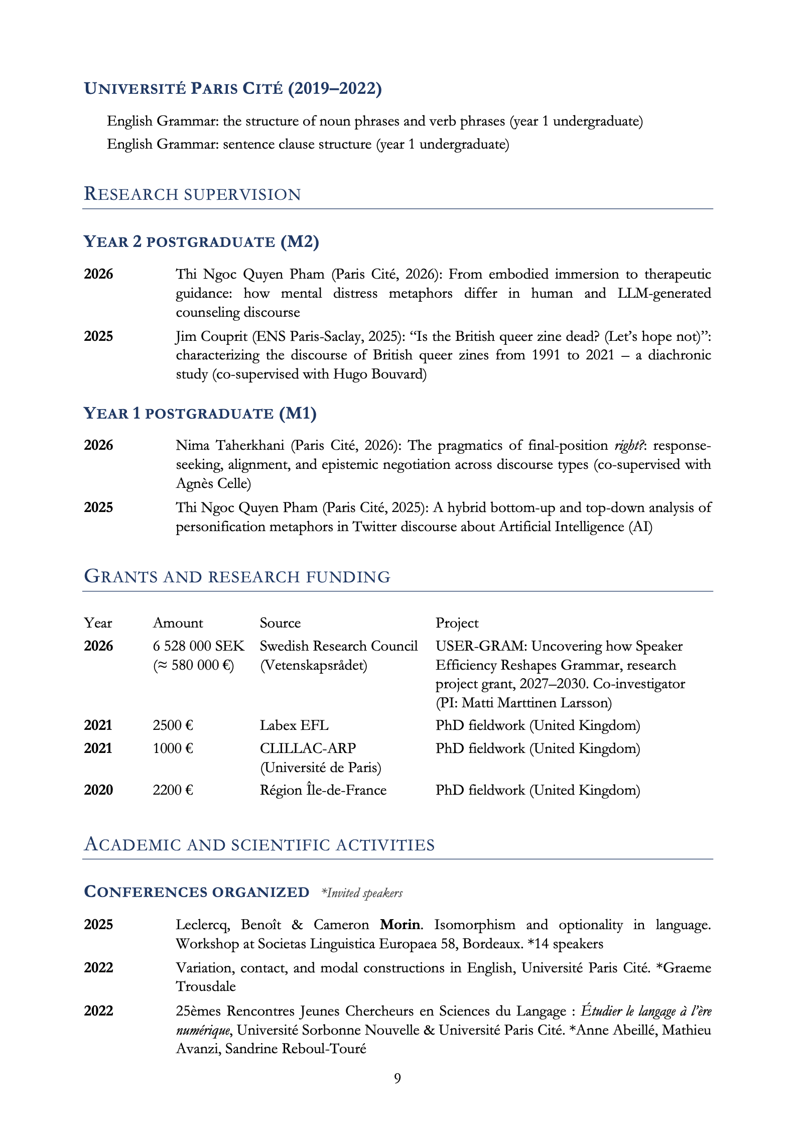 CV, page 9 of 10